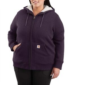 Carhartt Dark Purple Utility Jacket with Hood
